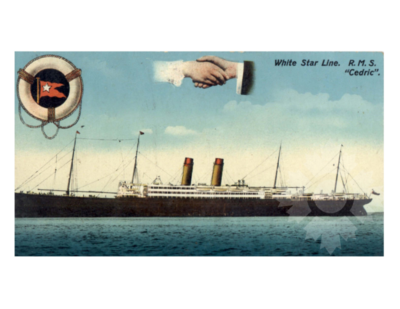 Colored photo of ship Cedric (SS)