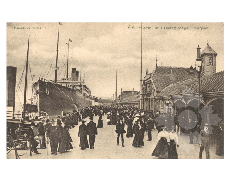 Black and white photo of the ship Celtic