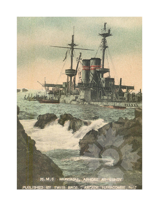 Colored photo of ship Montagu (HMS) (1901-1906)
