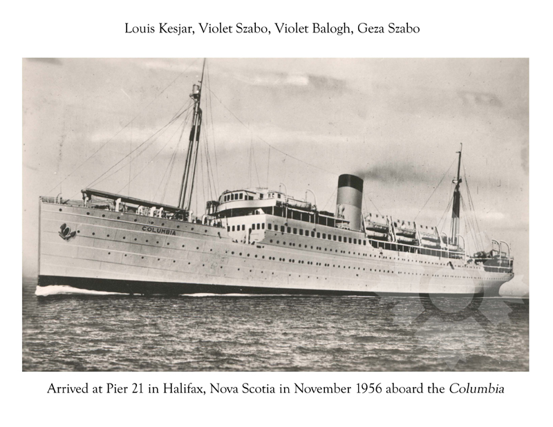 Black and white photo of the ship Szabo Columbia (SS) (1949-1959)