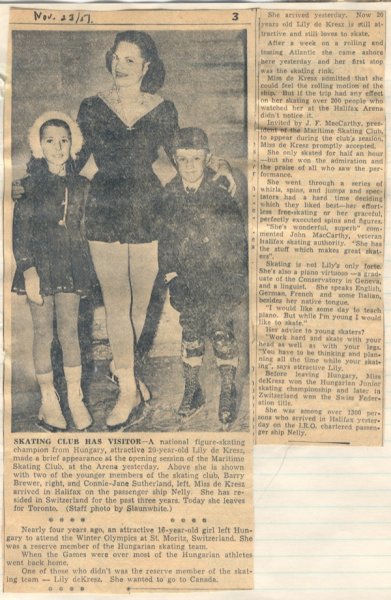 Scrapbook detail of de Kresz family. Canadian Museum of Immigration at Pier 21 (R2014.336.1).
