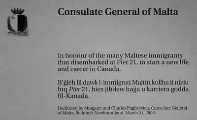 Consulate General of Malta Consulate General of Malta plaque