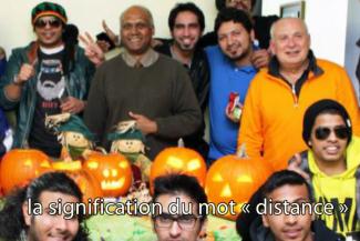 A Halloween party filled with people and pumpkins.