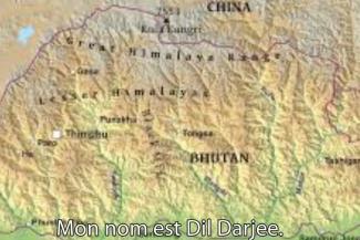 Illustrated map of Asia.