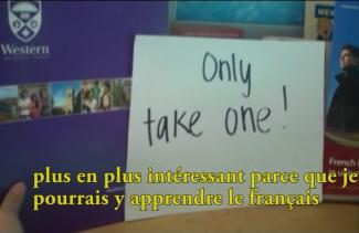 A big sign in front of brochures says to Only Take One.