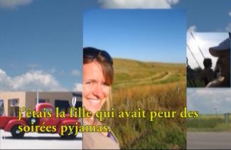 Collage of colourful images showing cars and people.