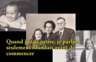 A collage of old family photos.