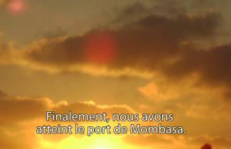 Sun setting and beautiful cloud formation.