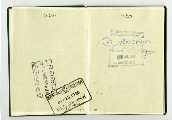 Ninth and tenth page with stamps and signature.