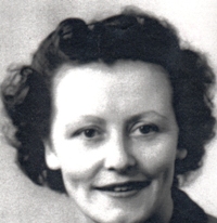 Black and white photo of Chris as a young girl.
