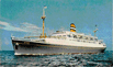 The Rijndam, in the open sea.