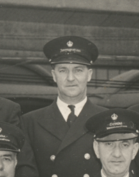 Young Hugh in his Immigration agent uniform.