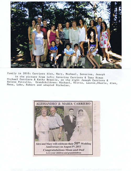 Two photos pasted on paper.