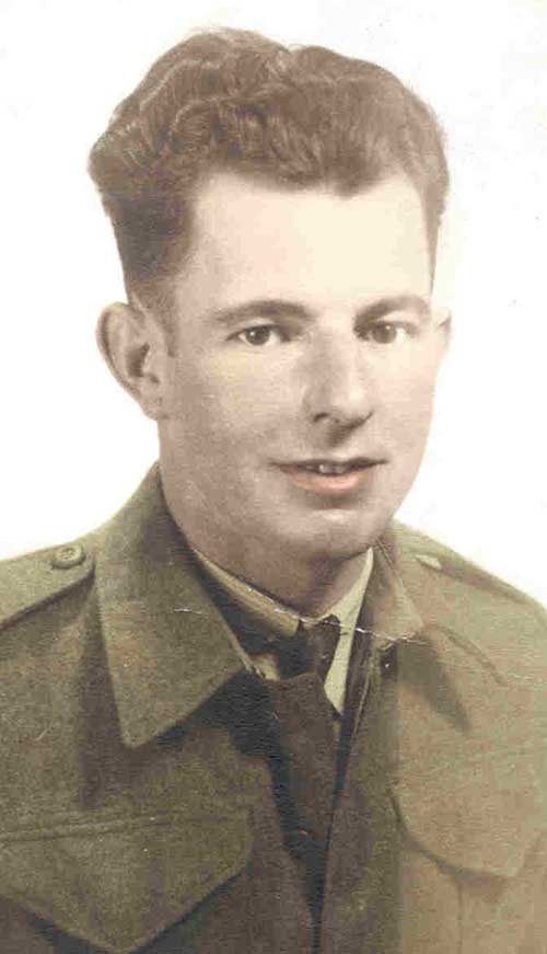 Photo of a young man in uniform.
