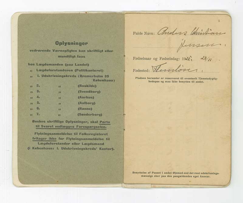 Military book pages.