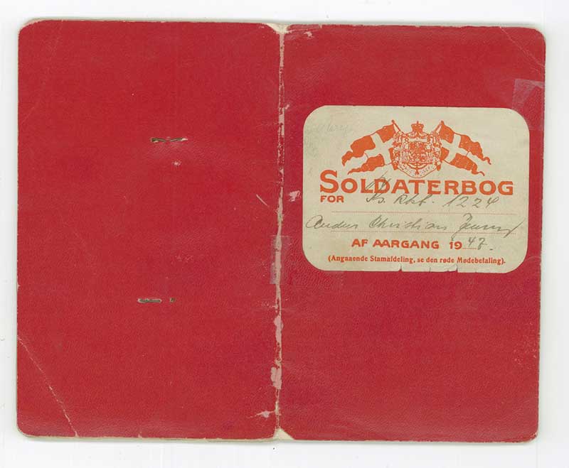 Red Military booklet cover.