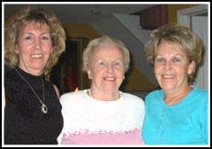 Older woman with younger daughter on either side.