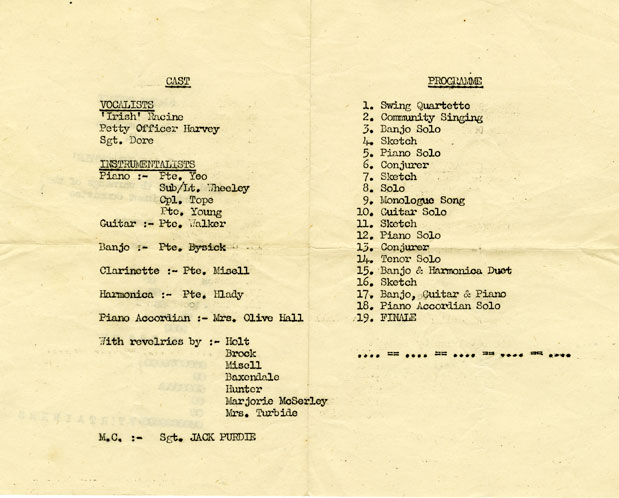 Entertainment Program.