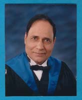 Om Parkash Sharma during graduation.