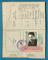 Indian passport photo page of Om Sharma.