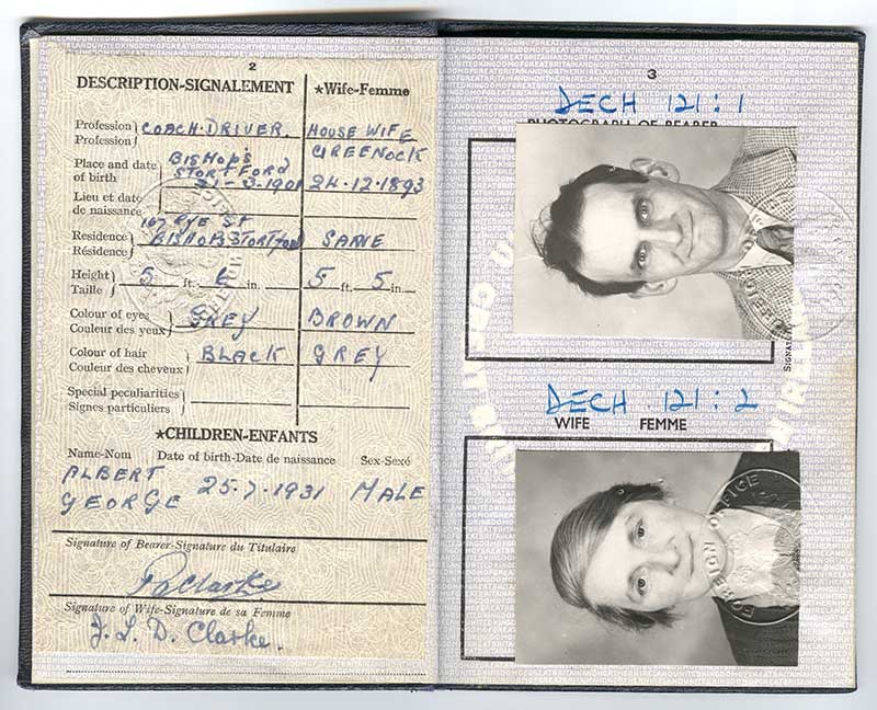 Grey paper headshot photo of handsome man and women with details.