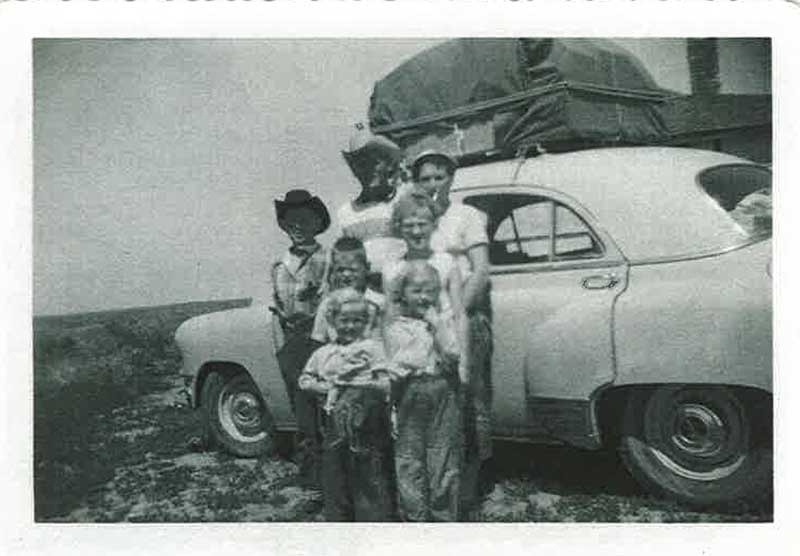 Phyllis Irene West and Carl Danroth and family (Clifford, Sheils, Kenny, Sharon, Sandra)