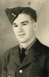 Portrait of young Art in military uniform.