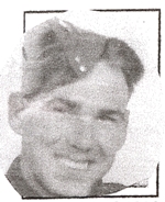 Photograph of Will as a young soldier, with a cross cap on his head.