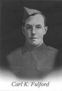 Old black and white copy of young Carl’s service portrait.