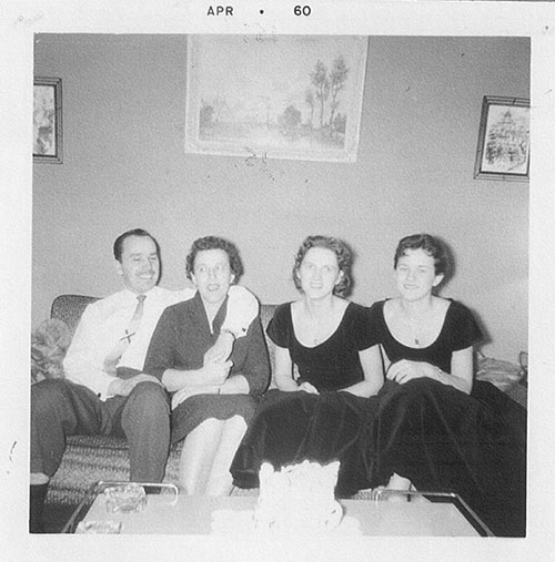 My parents made it possible for me to immigrate and join them in Canada. Here they are, with my sister Elizabeth on my right