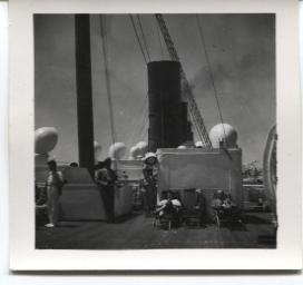 Deck of ship.