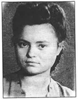 Portrait of Irene as a young woman.