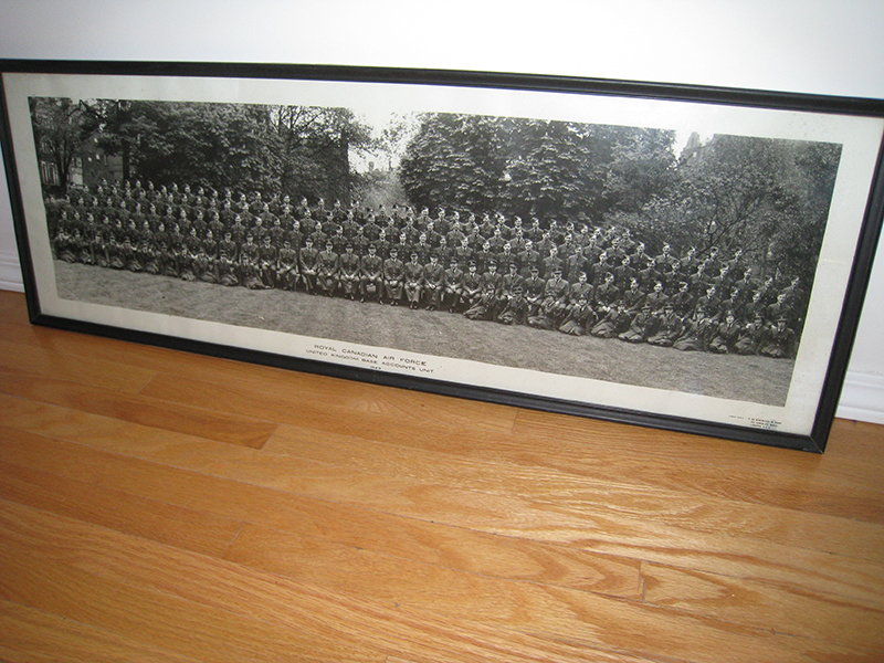 Framed photo of large air force unit.
